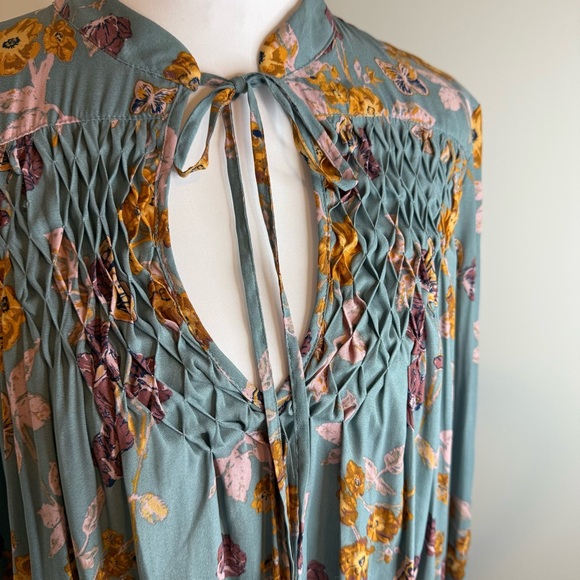 Free People Floral Boho Tunic Top/Dress – Size Small (Like New) - Picture 2 of 7